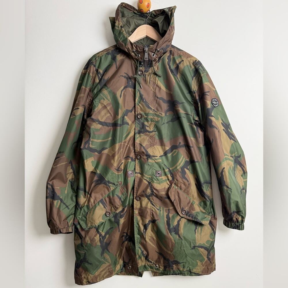 Polo by Ralph Lauren Green Camouflage Field parka Jacket